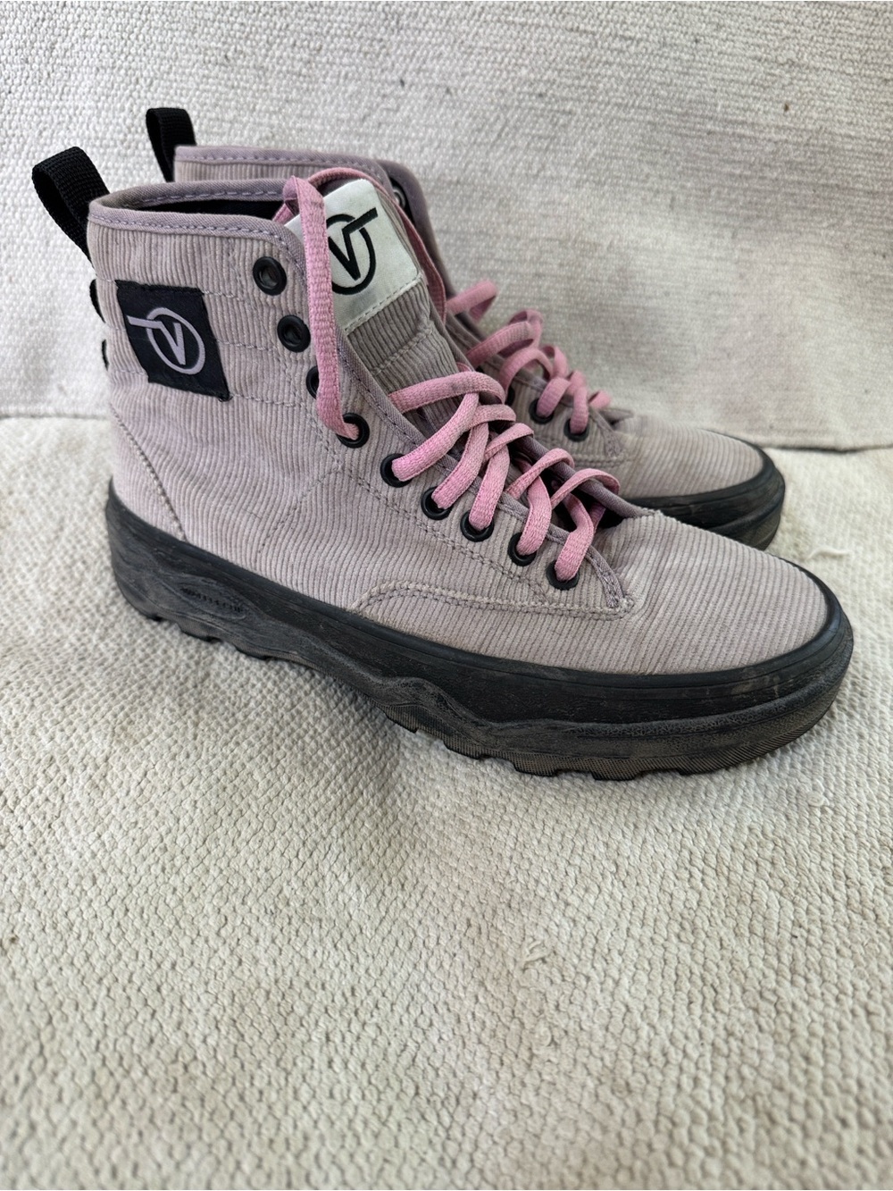 Vans Cords wm’s 7 1/2 - men’s 6 - high-Top Lace-Up sentry Boots / sneakers
